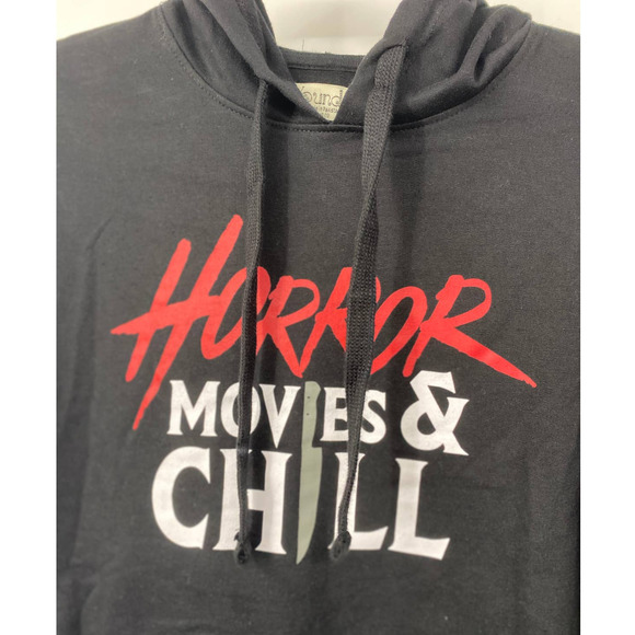 Wound Up Horror Movies & Chill Black Hoodie - NEW - Picture 4 of 13